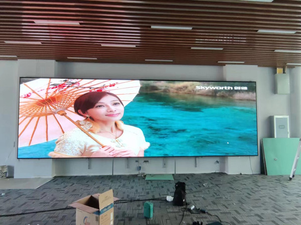 临漳P1.53led小间距屏安装案例